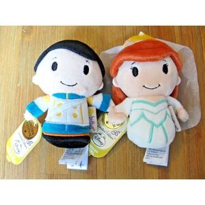 WEDDING PRINCESS ARIEL‎ & PRINCE ERIC Little Mermaid Limited Edition Itty Bittys